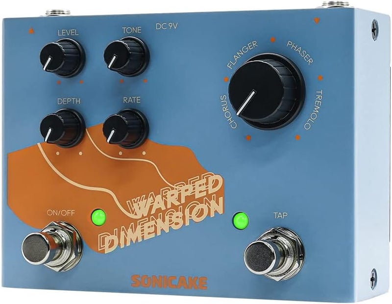 SONICAKE Modulation Guitar Effects Pedal 4 Mode of Chorus, Flanger, Phaser & Tremolo Digital Warped Dimension - Image 1
